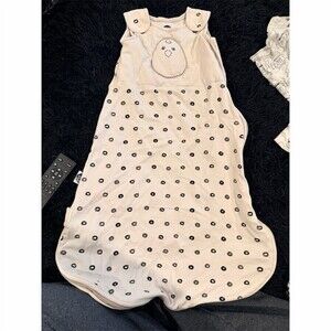 Nested Bean Zen Sack Classic Weighted Sleep Sack 0-6 Months White Polka